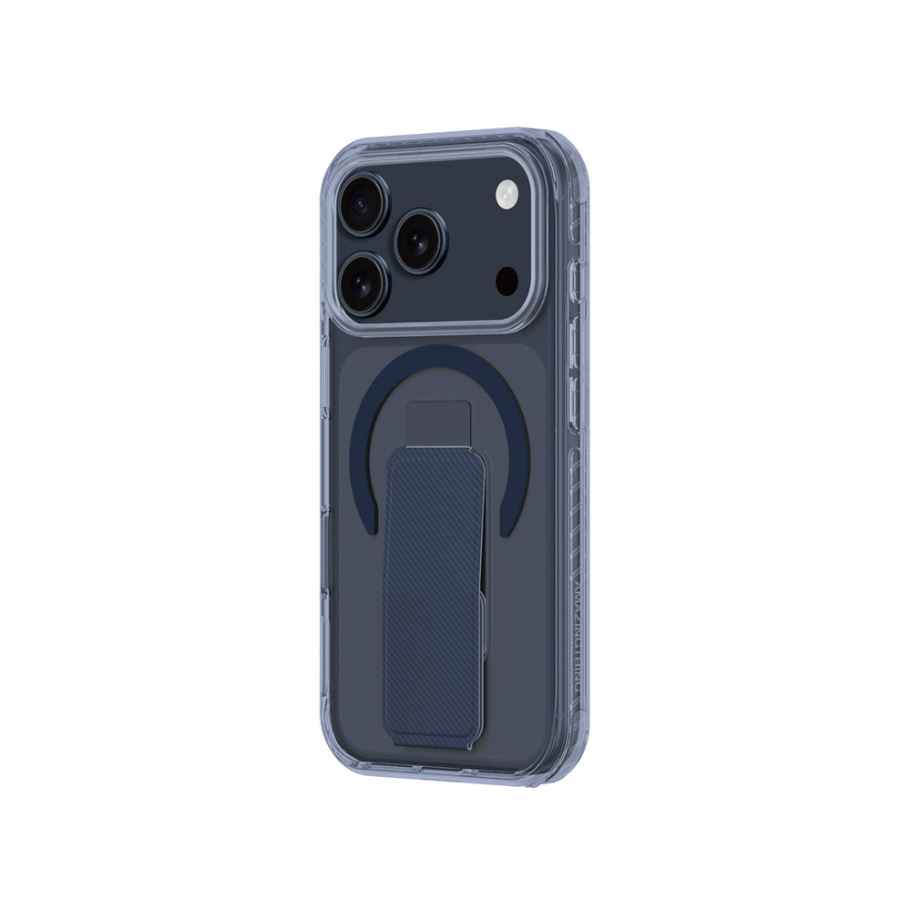 AmazingThing Titan Pro Holder Case til iPhone 17 Pro Max Kompatibel med MagSafe - Blå