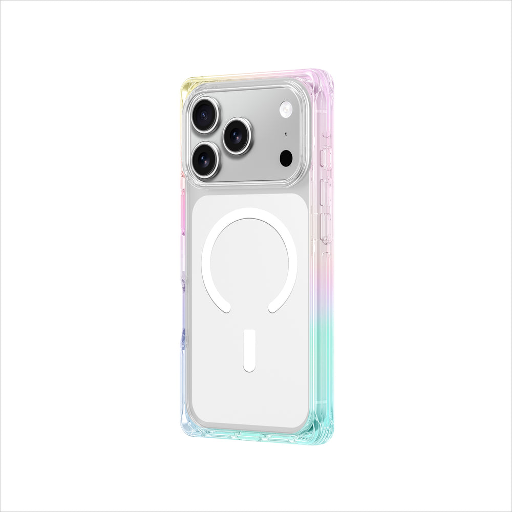 AmazingThing Omni-hylster til iPhone 17 Pro kompatibel med MagSafe - gennemsigtig regnbue
