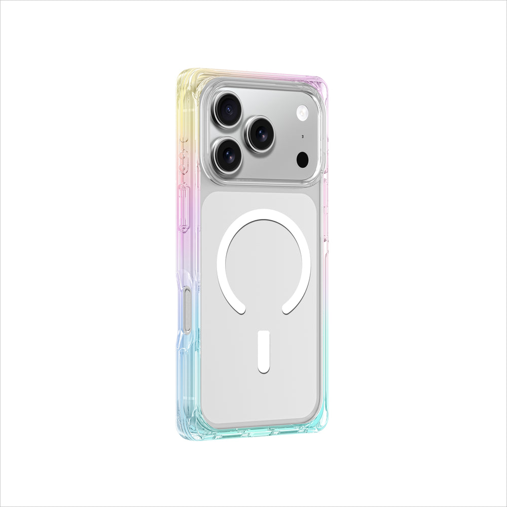 AmazingThing Omni-hylster til iPhone 17 Pro kompatibel med MagSafe - gennemsigtig regnbue