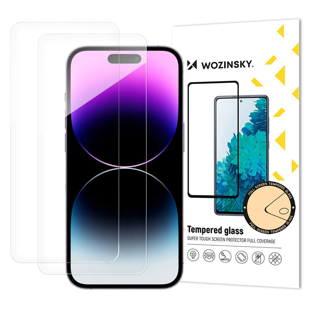 Wozinsky tempereret glas 2-pakke til iPhone 16 Pro Max / 17 Pro Max / 18 Pro Max