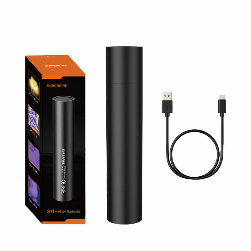 UV lommelygte Supfire S11-H, 365NM, USB
