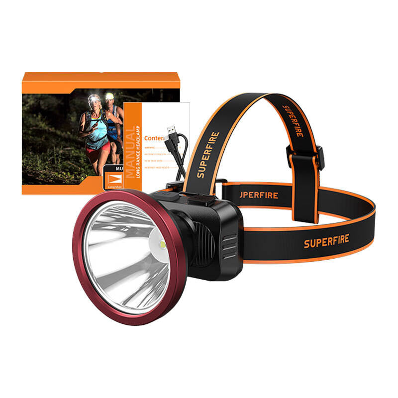 Forlygter Superfire HL52, 200lm, USB