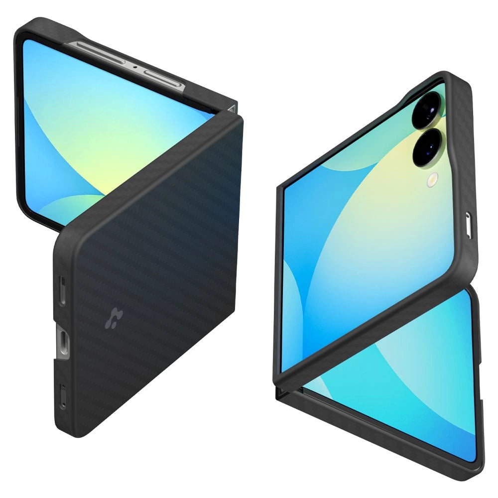Spigen AirSkin Aramid Case til Samsung Galaxy Z Flip 7 - sort
