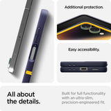 Nano Mag Pop MagSafe Case til Samsung Galaxy Z Flip 7 - Navy Blue og Yellow