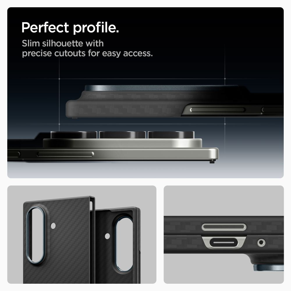 Spigen AirSkin Aramid Case for Samsung Galaxy Z Fold 7 - Black