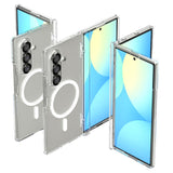 Spigen Tough Armor Pro Mag MagSafe Case for Samsung Galaxy Z Fold 7 - Clear and White