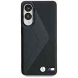 BMW læder overdimensioneret striber MagSafe-foder for Samsung Galaxy S25 Edge - sort