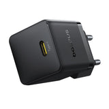 Baseus Palm 1C 20W Wall Charger (med Baseus Mini White USB-C 60W (20V / 3A) 1m Kabel) - sort