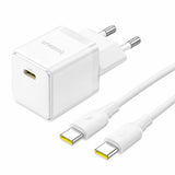 Baseus Palm 1C 20W Wall Charger (with Baseus Mini White USB-C 60W (20V/3A) 1m Cable) - White