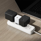 Baseus Palm 1C 20W Wall Charger (med Baseus Mini White USB-C 60W (20V / 3A) 1m Kabel) - Hvid