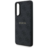Guess 4G Ring Classic Logo MagSafe Case til Samsung Galaxy S25 Edge - sort