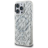 Karl Lagerfeld IML Karl Script Pattern MagSafe Case for iPhone 16 Pro Max - White