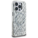 Karl Lagerfeld IML Karl Script Pattern MagSafe Case for iPhone 16 Pro Max - White