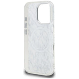 Karl Lagerfeld IML Karl Script Pattern MagSafe Case for iPhone 16 Pro Max - White