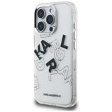 Karl Lagerfeld IML Sketched Graphic Case for iPhone 16 Pro - Clear