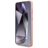 Karl Lagerfeld Silicone Nauble Heads And Circle MagSafe Case for Samsung Galaxy S25 Edge - Pink