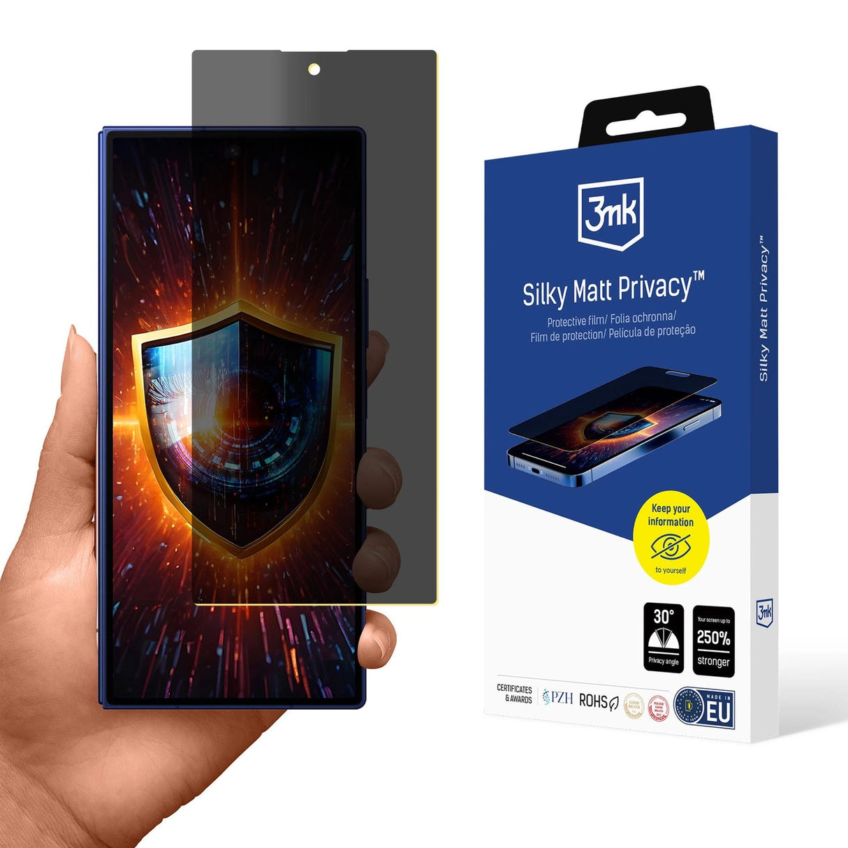 3mk Silky Matt Privacy Screen Protector til Samsung Galaxy Z Fold 7