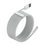 Baseus Simple Wisdom Data Cable Kit USB til Lightning 2,4A (2PCS/Set) 1,5m Hvid