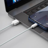 Baseus Simple Wisdom Data Cable Kit USB til Lightning 2,4A (2PCS/Set) 1,5m Hvid