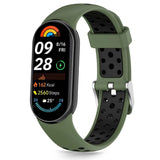 Tech-Protect IconBand Air Strap til Xiaomi Smart Band 8 / 9 / 10 / NFC - Grøn og sort