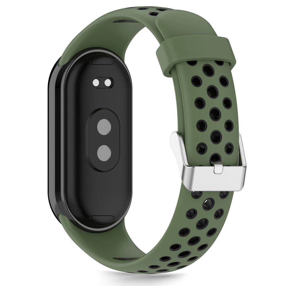 Tech-Protect IconBand Air Strap til Xiaomi Smart Band 8 / 9 / 10 / NFC - Grøn og sort
