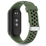 Tech-Protect IconBand Air Strap til Xiaomi Smart Band 8 / 9 / 10 / NFC - Grøn og sort