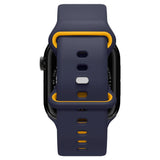 Spigen Nano Pop Strap til Apple Watch 44 / 45 / 46 / 49 mm - Navy Blue og Yellow