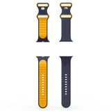 Spigen Nano Pop Strap til Apple Watch 44 / 45 / 46 / 49 mm - Navy Blue og Yellow
