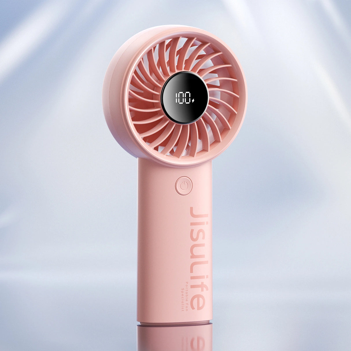 Jisulife håndholdt ventilator Life4 3600mAh bærbar USB-ventilator - Pink