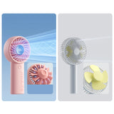Jisulife håndholdt ventilator Life4 5000mAh bærbar USB-ventilator - Pink