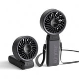 Jisulife håndholdt ventilator Life7 3600mAh bærbar USB-ventilator - sort
