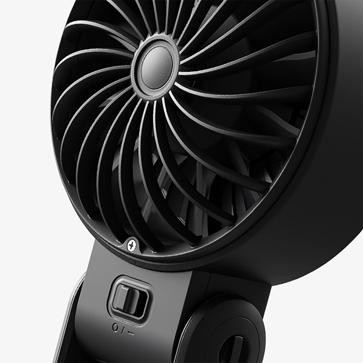 Jisulife håndholdt ventilator Life7 3600mAh bærbar USB-ventilator - sort
