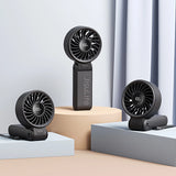 Jisulife håndholdt ventilator Life7 3600mAh bærbar USB-ventilator - sort