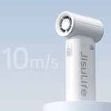 Jisulife håndholdt ventilator Life9 3600mAh bærbar mini blæser USB-ventilator - grå