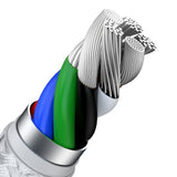 USB-C-kabel til Lightning Baseus Cafule, PD, 20W, 1m (hvid)