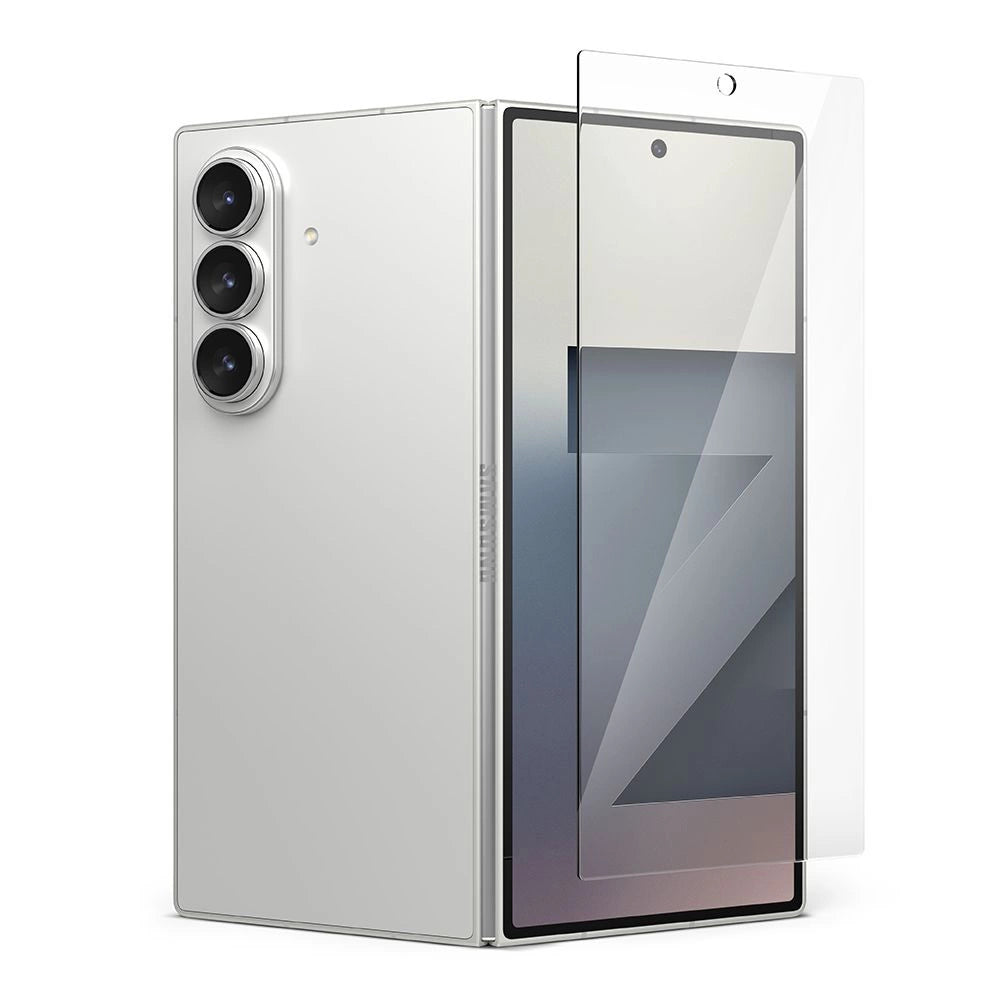 Ringke Cover Display Easy Slide Temperet glas 2-pakke til Samsung Galaxy Z Fold 7 - Transparent