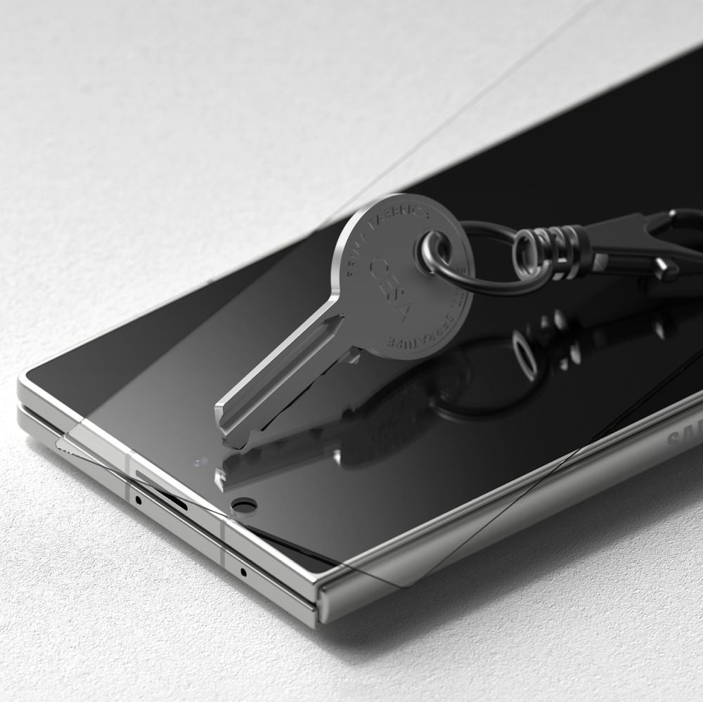 Ringke Cover Display Easy Slide Temperet glas 2-pakke til Samsung Galaxy Z Fold 7 - Transparent