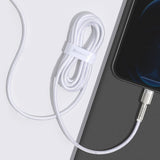 USB-C-kabel til Lightning Baseus Cafule, PD, 20W, 2m (hvid)