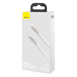 USB-C-kabel til Lightning Baseus Cafule, PD, 20W, 2m (hvid)