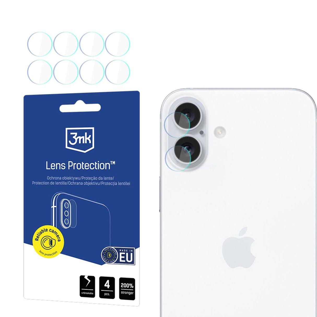 3mk Lens Protection Camera Lens Glass til Apple iPhone 17