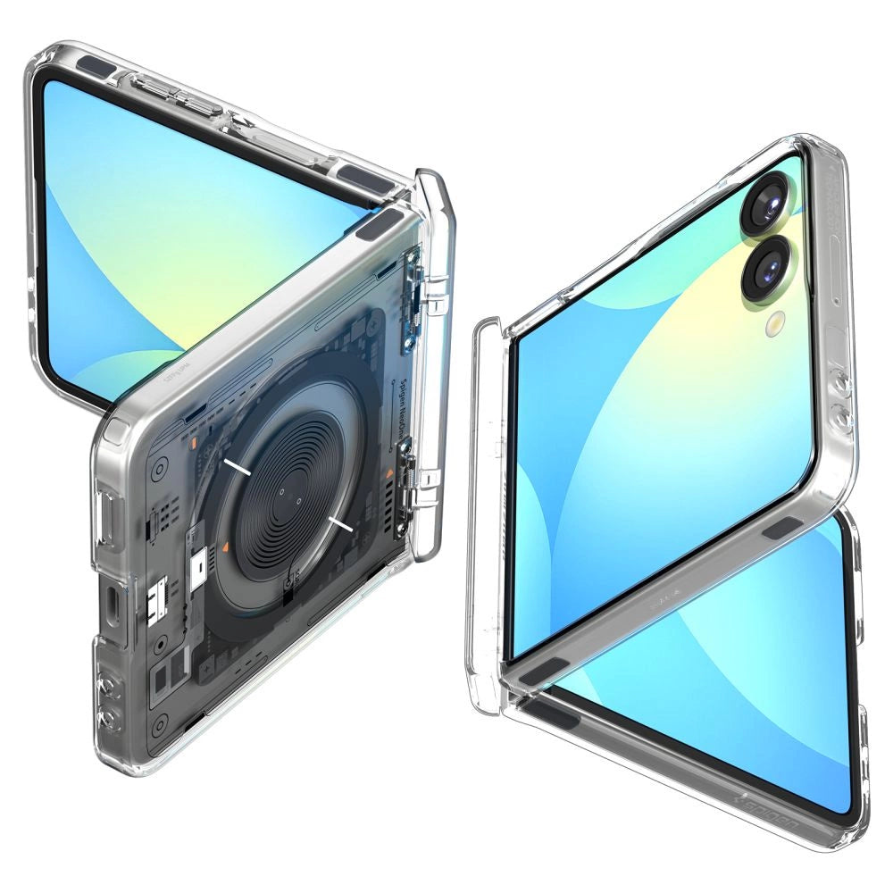 Spigen Ultra Hybrid Pro MagSafe Case til Samsung Galaxy Z Flip 7 Zero One - Gennemsigtig