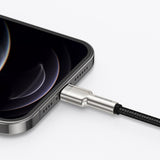 USB-kabel til Lightning Baseus Cafule, 2,4 A, 1 m (sort)