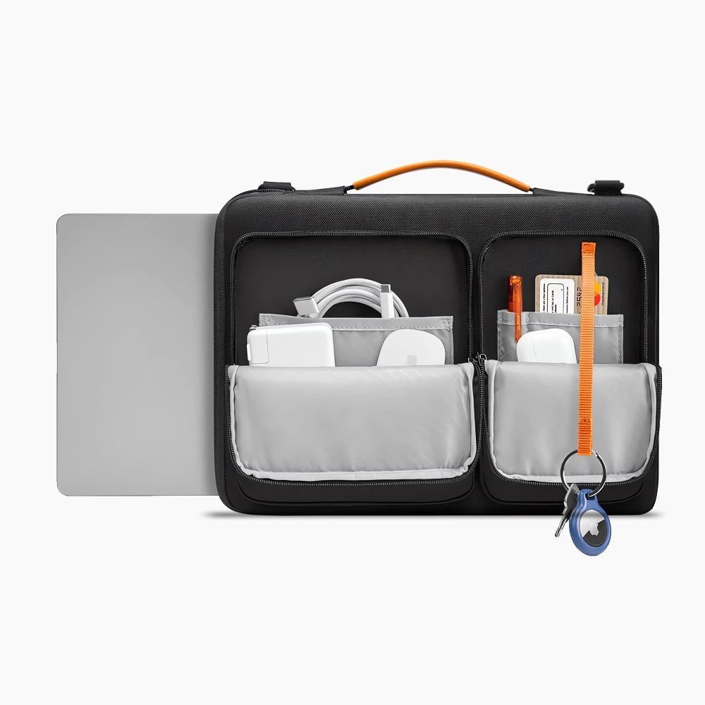 Tech-Protect Defender Bag til 15-16 Laptop - sort og orange