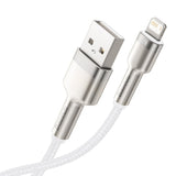 USB-kabel til Lightning Baseus Cafule, 2,4 A, 1 m (hvid)