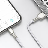 USB-kabel til Lightning Baseus Cafule, 2,4 A, 1 m (hvid)
