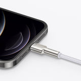 USB-kabel til Lightning Baseus Cafule, 2,4 A, 2 m (hvid)