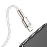 USB-kabel til Lightning Baseus Cafule, 2,4 A, 2 m (hvid)
