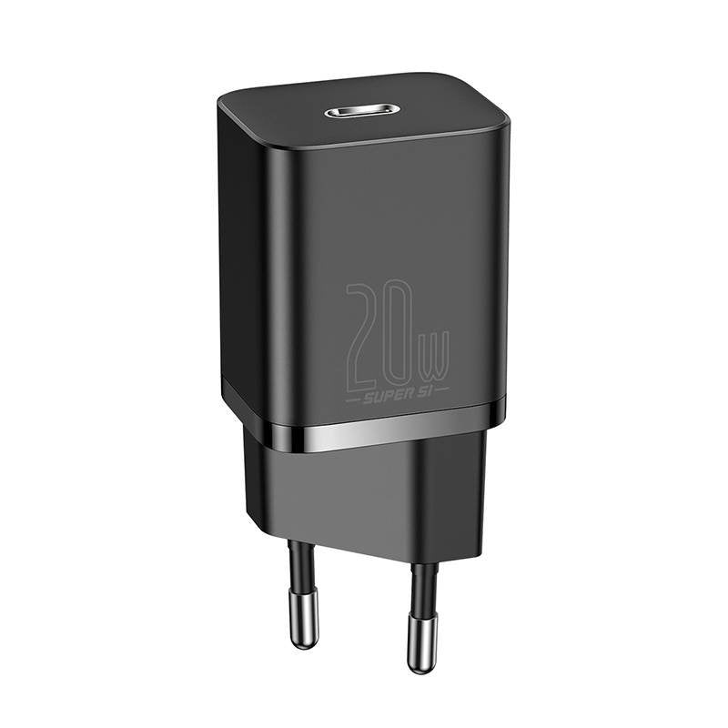 Baseus Super Si hurtigoplader 1C 20W (sort)