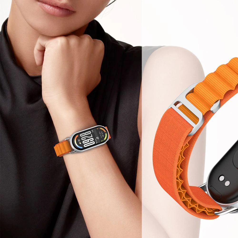 Tech-Protect Nylon Pro Strap til Xiaomi Smart Band 8 / 9 / 10 / NFC - Orange