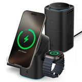 Spigen Essential EF223MS 3-i-1 QI2 trådløs oplader - sort